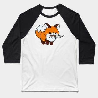 Fox with a knife! Baseball T-Shirt